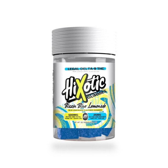 Read more about the article Delta 9 Gummies – Hixotic 500mg – Blazing Blue Lemonade