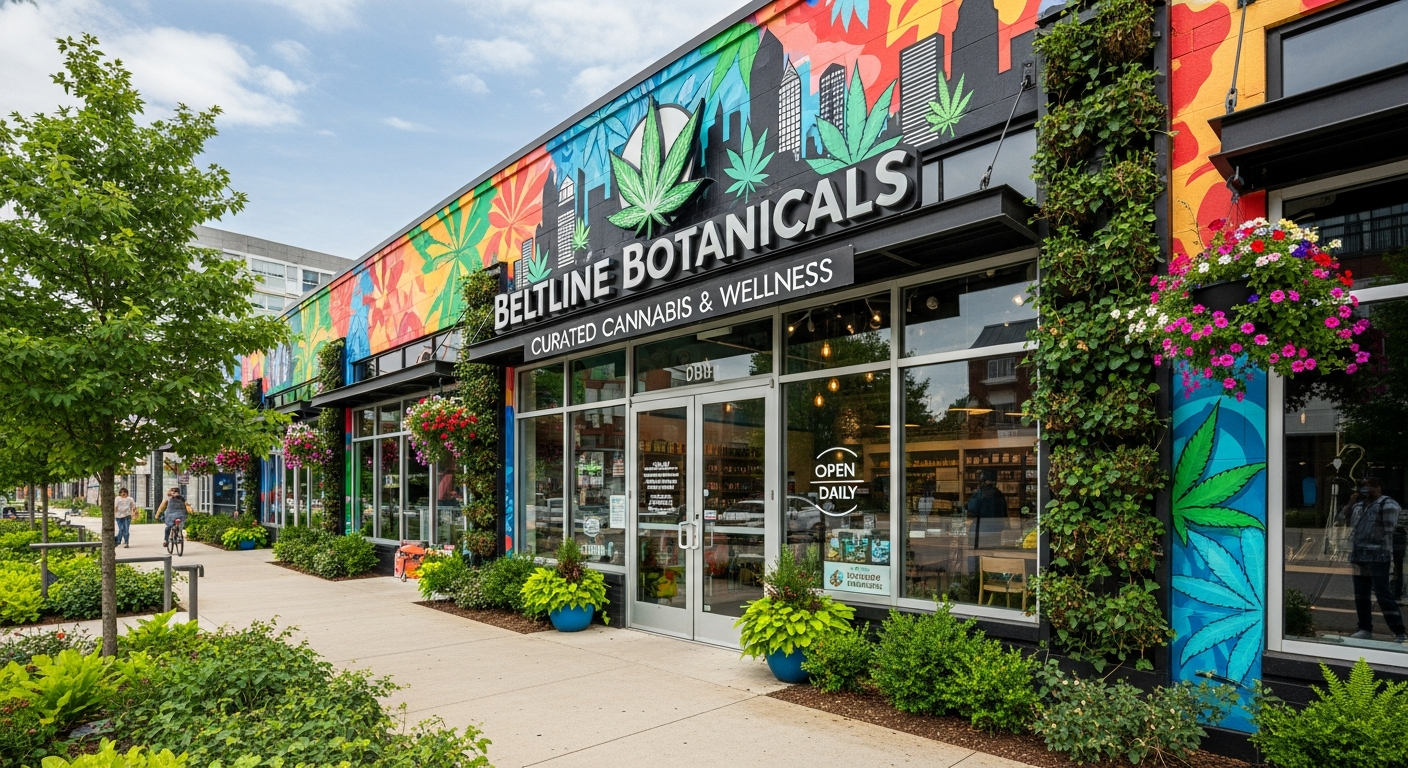 Vibrant Beltline dispensary storefront